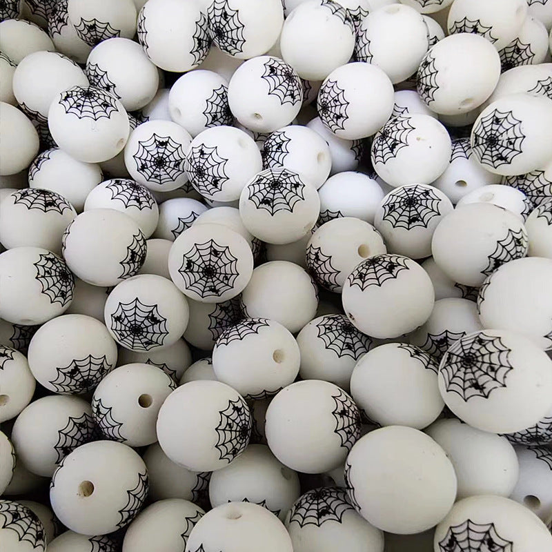 Wholesale 50pcs DIY Halloween Baby Soothing Teething Holiday Series Silicone Beads